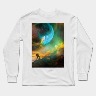 Vibrant Space Hiker Long Sleeve T-Shirt